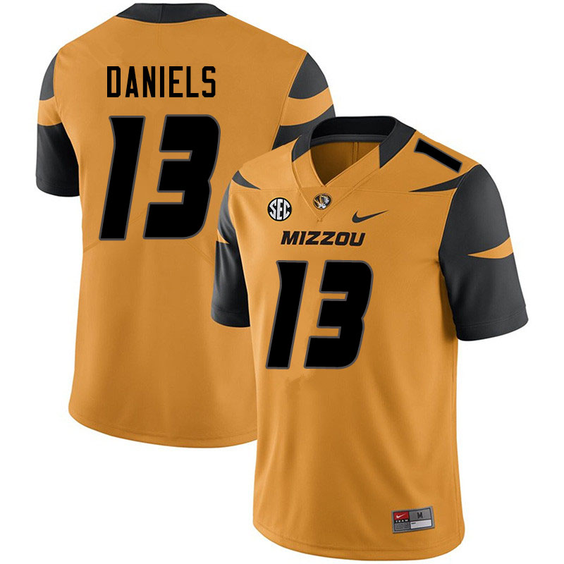 Men #13 Chris Daniels Missouri Tigers College Football Jerseys Sale-Yellow